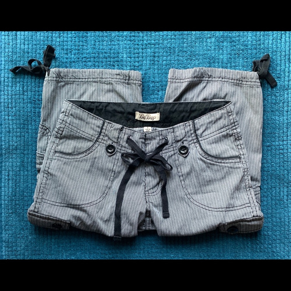 BeBop cute pinStriped capris